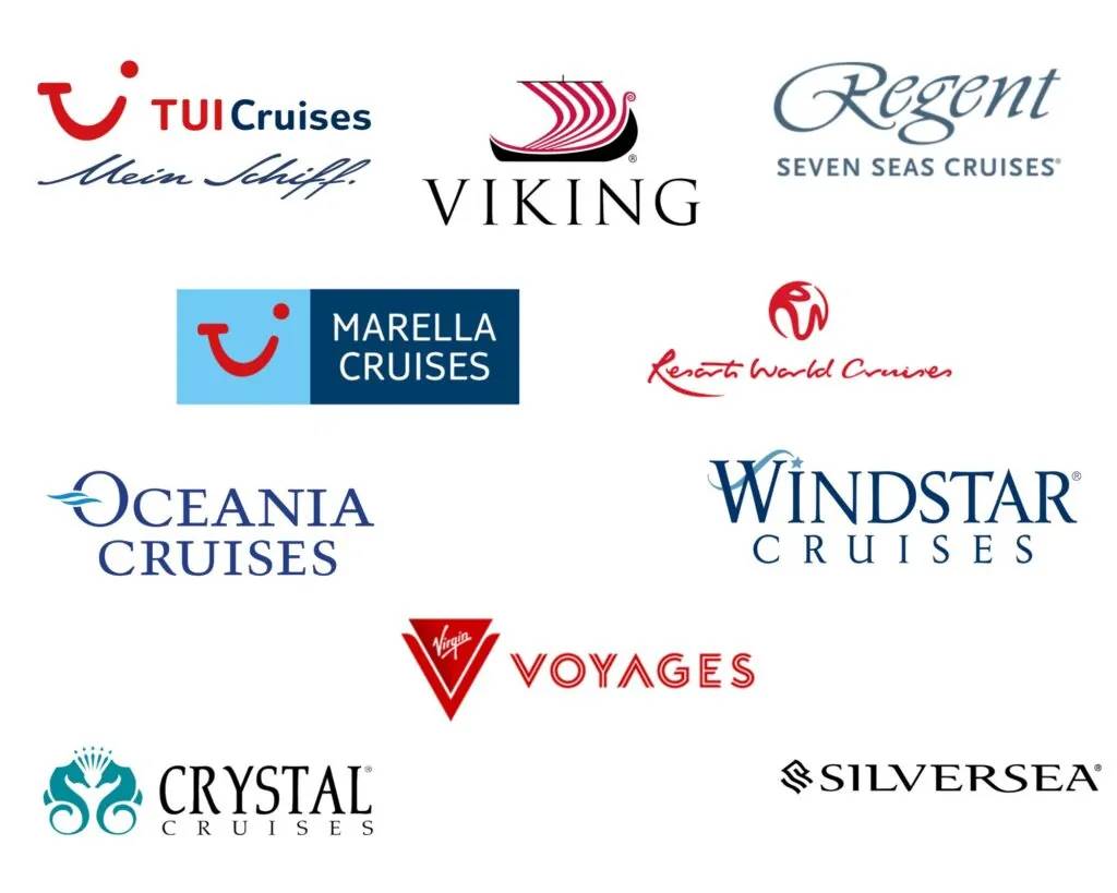 Cruise partners logos set two