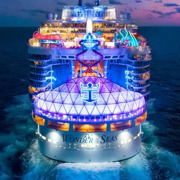 Royal Caribbean cruise ship at sea