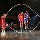 Unicycle Basketball Act